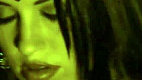 exotic indian babe dances nude by the fire stripping sensually