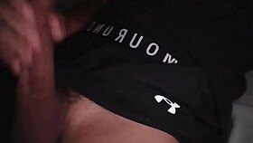 Hot Stud Jerks Massive Cock in Tight Gym Gear!