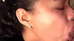 Brunette Latina Moans Fingering Pussy For Older Cock Tongue Cum