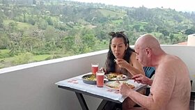 i get outdoor creampie after cock shave closeup with huge dick pounding