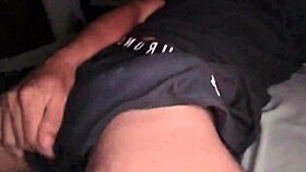 Hot Stud Jerks Massive Cock in Tight Gym Gear!