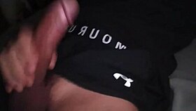 Hot Stud Jerks Massive Cock in Tight Gym Gear!