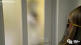 Halloween rimjob party: Gina Gerson rims wild and teasing?