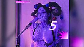 hey, wanna see this cum-filled devil passionately sucking cock deep?