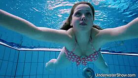 sexy teen reveals stunning body in underwater beach tease