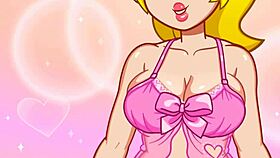 Peach pounds Rosalina's pussy in bold futanari fucking frenzy