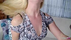 hey, this blonde with tiny tits and a juicy ass picks up a huge black cock for her first wild interracial ride