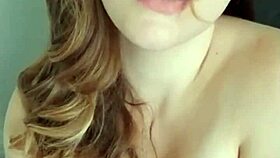 Kate's eye contact challenge teases lactating tits so hot!