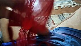 husband jerks off to my panties before fan job