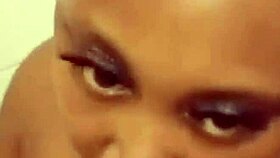 cheating ebony bbw thot teases tongue in shower! 💦🛁