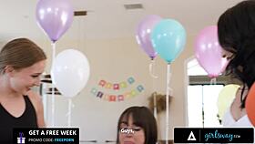 oh god these horny babes are poundin whitney wright's pawg ass with strap-ons so rough