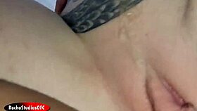 exotic garage temptress lorrany sends boyfriend away for monster cock pounding!