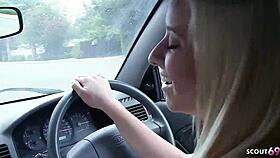 hey, this blonde with tiny tits and a juicy ass picks up a huge black cock for her first wild interracial ride
