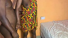 Young African amateur caught fucking big cock roughly