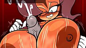 tiara squeezes big tits around cock tittyfuck explosion