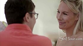 piano tutor milf smothers student with huge boobs while fucking