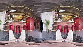 she bends over the bar counter for intense anal pounding in hardcore pov action