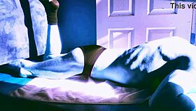 stretching in briefs brings winter sun relief