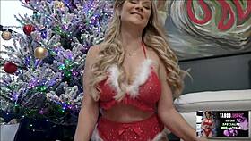 Blonde Milf Ellie Tay Rides in Doggystyle Christmas Heat