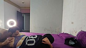 curvy brazilian wife returns excited from gym for anal creampie pounding