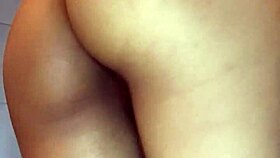 Skinny latina shakes tight ass in shower then masturbates to orgasm