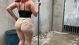 hey this brazilian maid keeps teasing me with her hot ass