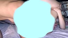 Home alone milf wife licks lover's monster cock toes creampie