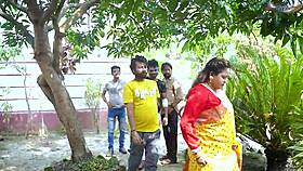 desi bhabhi gangbanged hard by four boys different positions at home