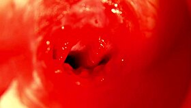 pregnant babe moans through huge toy orgasm close up creampie play 😩💦