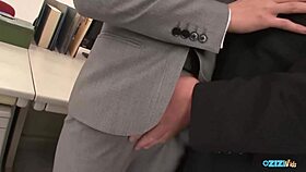 young asian slut sucks old boss cock at work daily