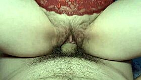 A HAIRY PUSSY MILF Rides Her Man's COCK Cowgirl Style in Homemade Bliss