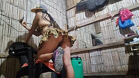 Mature Venezuelan Military Pussy Takes Big Cock