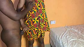 Young African amateur caught fucking big cock roughly