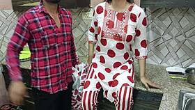 Sexy Saara takes brutal kitchen assfuck from curious stud