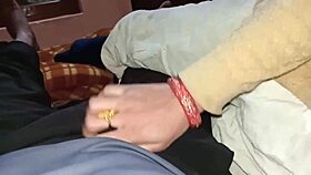 Skinny Indian milf screams in orgasm during dirty talk sex with boyfriend closeup