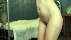 sexy teen model bares natural tits pussy in outdoor casting interview!