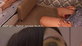 cuckold tries strapon after cum play chastity femdom