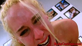 aww cute girl next door squirts hard before her casting ride