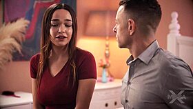 Rissa May delivers sloppy blowjob then rides cock hard