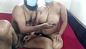 Indian Mature Girl Bounces Big Natural Tits on Boyfriend's Cock