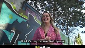 Fake agent, why bang sexy big ass Charlie Forde's tits in this abandoned spot?