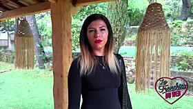 gwen the sexy french milf stuffs her tight pussy full in lingerie tease