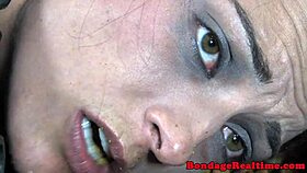 hey check this bound sub getting fingered hogtied and owned