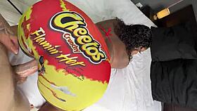 hey, watch this white guy pound big ass ebony through her tight yoga pants hole