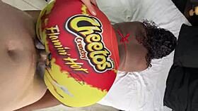 hey, watch this white guy pound big ass ebony through her tight yoga pants hole