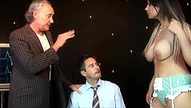 Sexy nurse KATIE KALIANA in LINGERIE gives HOT MMF blowjobs and PUSSY licks