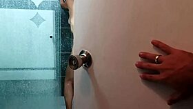 caught sexy latina masturbating in bathroom now pounding her doggystyle