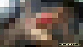 worthless cuckold bitch kneels under femdom wife's relentless pov domination