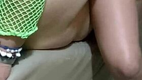 She heads to the gloryhole, enjoying strangers while fingering herself to creampie.