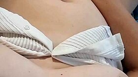 milf secretary's secret outdoor playtime